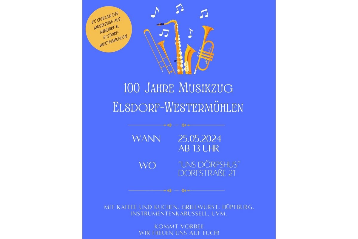 100jähriges Jubiläum Musikzug Elsdorf-Westermühlen