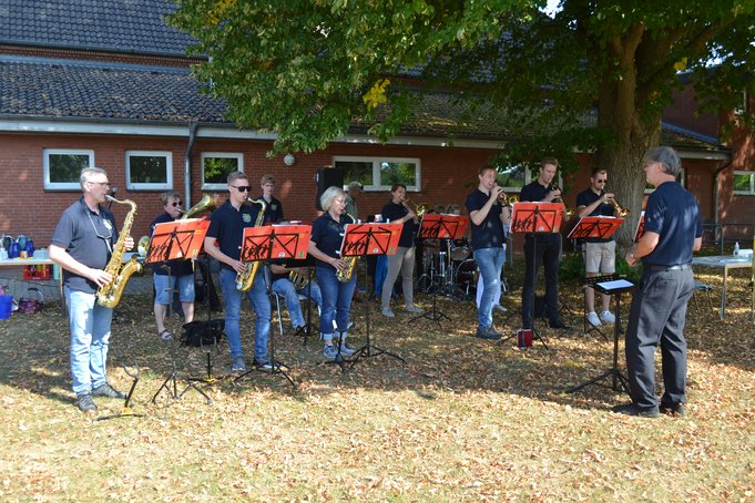 Feuerwehrmusikzug Amt Nortorfer Land beim Schnuppertag 2022