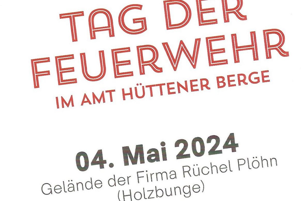 Tag der Feuerwehr im Amt Hüttener Berge